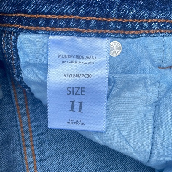 Monkey Ride Jeans NWT! High-Rise Carpenter Dad Jeans - Picture 9 of 14